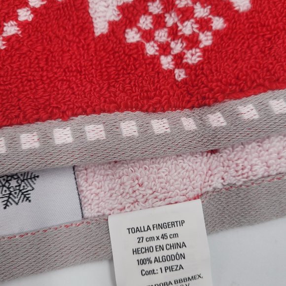 2packs 100% Contton Snowman Fingertip Towel - Picture 2 of 2